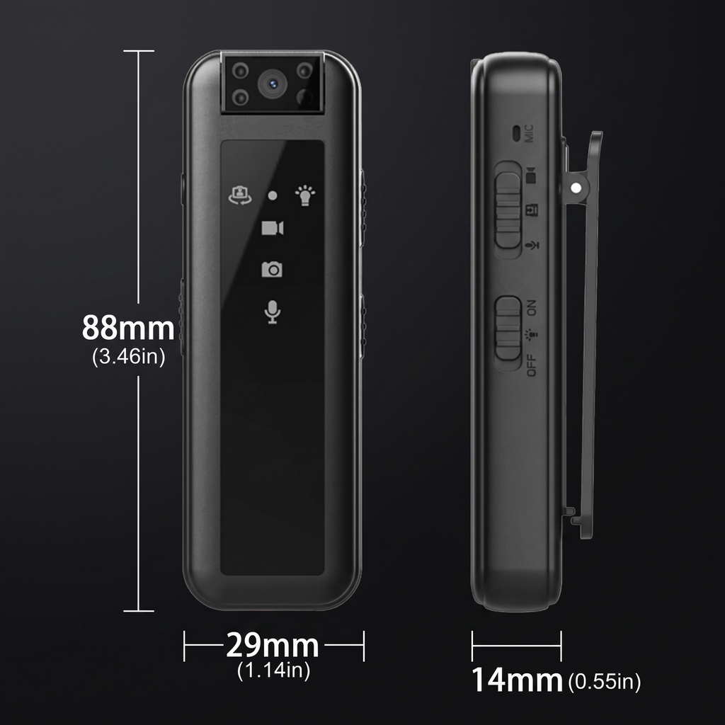 Dimensions de la dashcam DashProuve